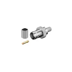 Coaxial BNC connector MicroConnect BNC59F, female, silver