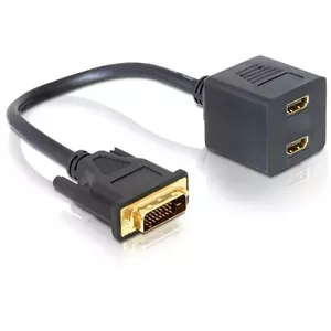 Адаптер DVI 25 male на 2x HDMI female 0.2 м DeLOCK 65069
