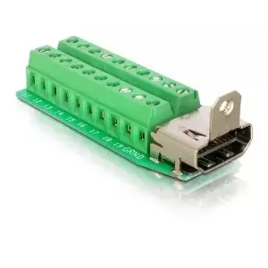 Адаптер HDMI female Terminal Block 20pin DeLOCK 65168