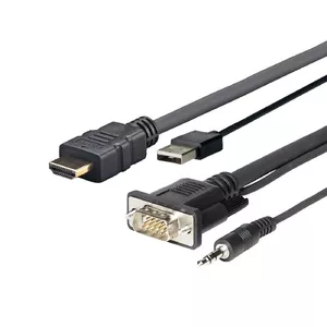 Video cable adapter Vivolink PROHDMIMVGA1 1 m HDMI VGA USB 3.5mm