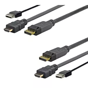 Video Cable Adapter Vivolink PROHDMIUSBDP5 5m DisplayPort HDMI USB Black