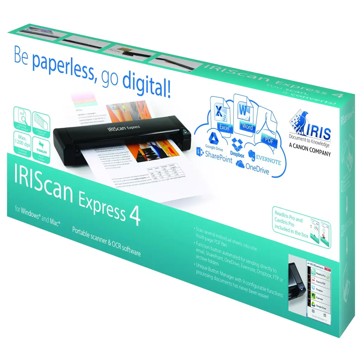 I.R.I.S. IRIScan Express 4 листовой сканер Photo 10