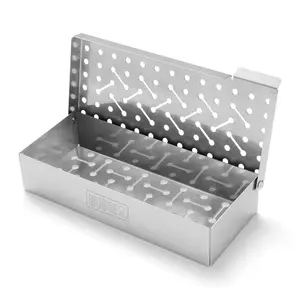 Smoker box Weber 7576 Stainless steel 119.4x246.4x50.8 mm