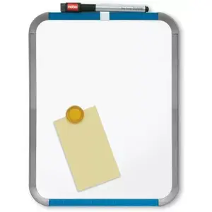 Nobo Slimline magnētiskā tāfele 360x280mm sudraba alumīnijs