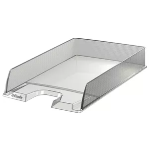 File storage box ESSELTE Europost Transparent for A4 documents, interior 243×332×57 mm