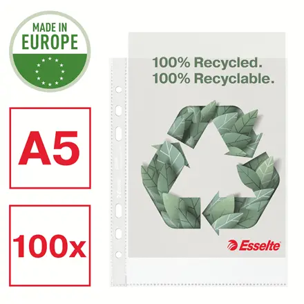 Esselte Recycle Pocket A5 Transparent Photo 3
