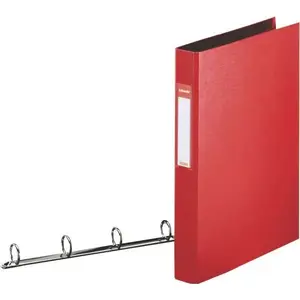 Ring Binder ESSELTE A4 PP red, 4x25 mm rings (25 mm diameter)