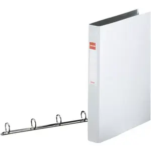Ring binder ESSELTE 4x25 mm, A4 PP white, 25 mm rings