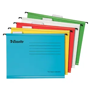 Hanging folder ESSELTE Pendaflex A4 cardboard multicolour, 345×240 mm, pack of 10