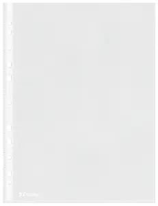 Document pocket ESSELTE Esselte Pocket 38my A4, transparent PP, 210×297 mm, 0.038 mm, pack of 25