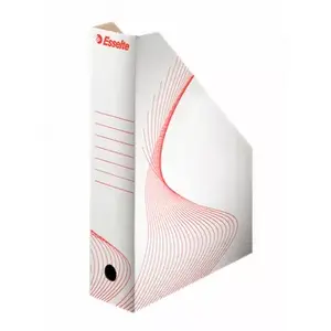 File storage box ESSELTE 49322, white, 80×322×254 mm, 90 g
