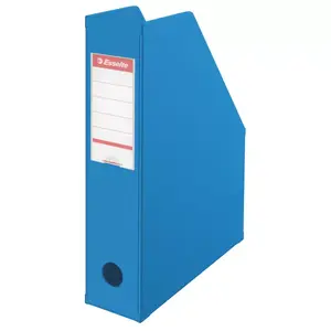 Storage box ESSELTE VIVIDA for A4 documents, PVC, Blue, 72×242×318 mm