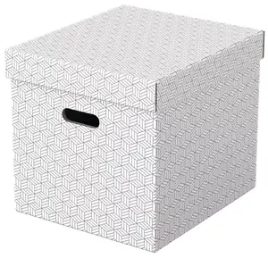 Storage box ESSELTE 628288 — rectangular cardboard, white, 320×365×315 mm