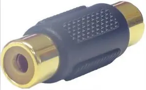 MicroConnect AUDAGG Audio Adapter RCA Female to RCA Female Black
