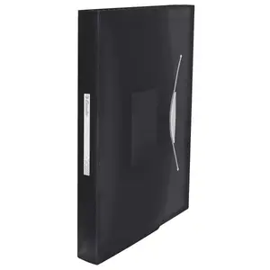 Box file ESSELTE Vivida for 300 sheets, Black polypropylene (PP), 260×25×330 mm