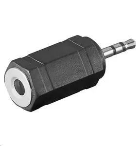 MicroConnect AUDASM Audio Adapter 2.5mm Male to 3.5mm Female Black
