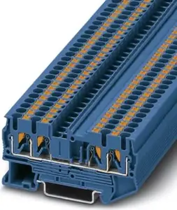 Terminal block PHOENIX-CONTACT PT 2,5-QUATTRO BU, feed-through, 0.14–2.5 mm², light blue