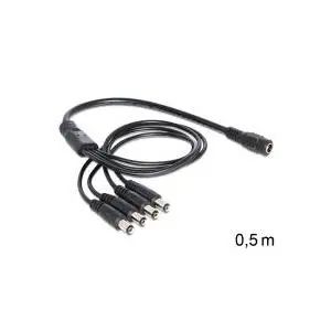 Power cable DeLOCK 83287 Black 0.5 m