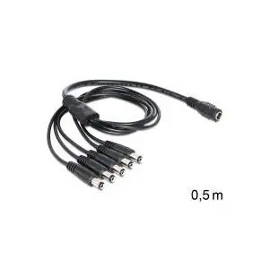 Power cable DeLOCK 83288 Black 0.5 m