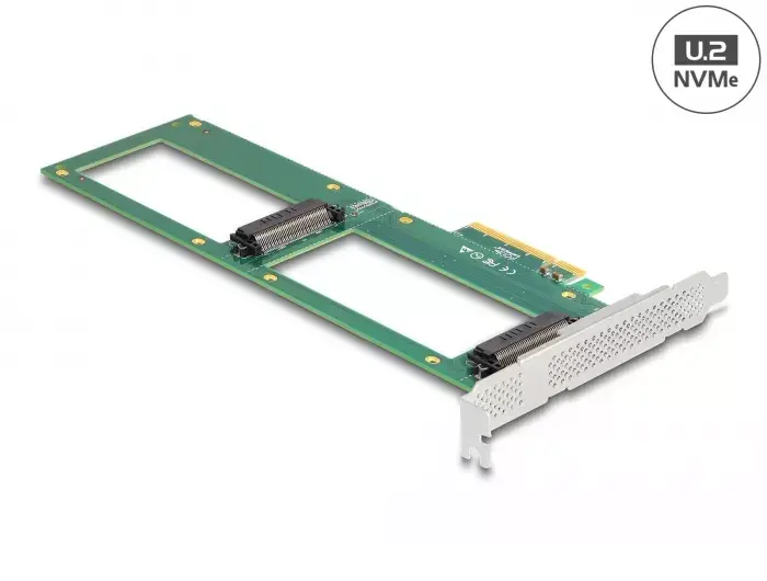 DeLOCK PCI Express 4.0 x8 Card to 2 x internal U.2 NVMe Photo 4