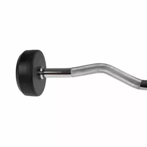 Barbell plate HMS GSL15 15 kg rubberised weight plate for Olympic bar