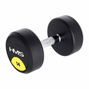 Гантель HMS HG PRO 14 — резиновая, 14 кг