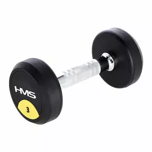 Гантель HMS HG PRO 3 (3 кг) — резиновая оболочка, ручная гантель