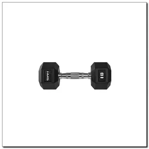 Гантель фиксированного веса HMS Fitness HEX PRO 8 8 кг Черная Сталь