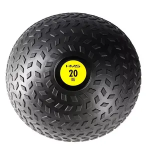 Medicīnas bumba HMS PST20 — 20 kg, melna, diametrs 265 mm