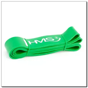 Treniņu gumija HMS Fitness GU05 — pretestība 22,7–56,7 kg, garums 2080 mm, platums 45 mm, biezums 4,5 mm