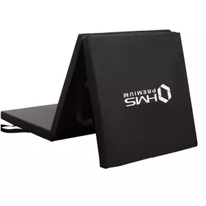 Exercise mat HMS MGS02 — general purpose, 1800×600 mm, 5 cm thick, black