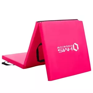 Exercise mat HMS MGS02 — general purpose, EPE foam/nylon, 1800×600×50 mm, pink