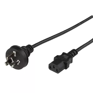 Power Cable Microconnect PE010418AUSTRALIA Black 1.8 m C13 Coupler