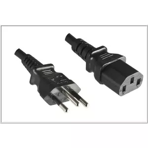 Power cable Microconnect PE010418BRAZIL Black 2.1 m C13 coupler