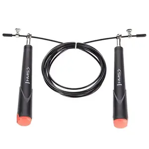 Jump rope HMS SK49 Black — length 324.5 cm, weight 130 g, plastic and steel handles