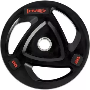 Weight Plate HMS TOX25 25 kg — Rubber-Coated Olympic Plate