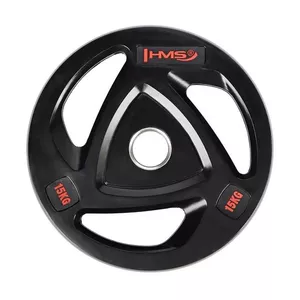 Олимпийский весовой диск HMS Fitness TOX15 15 кг с резиновым покрытием