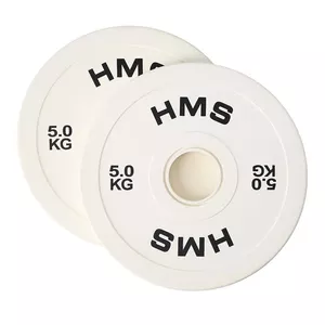 Олимпийский весовой диск HMS Fitness CBRS50 5 кг с резиновым покрытием 2 шт