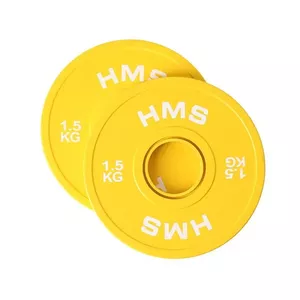 Олимпийский резиновый блины HMS CBRS15 1.5 кг (диаметр 17.5 см, внутр. Ø 5.1 см) — набор 2 шт.