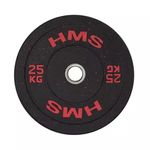 Олимпийский весовой диск HMS Fitness HTBR25 25 кг с резиновым покрытием