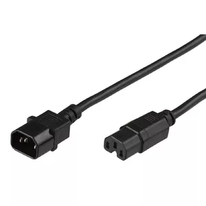 Microconnect PE011405 elektrības kabelis Melns 0,5 m C14 uzmava C15 uzmava