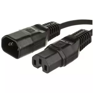 Силовой кабель Microconnect PE011410 черный 1м C14 C15