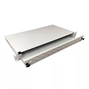 Patch panel accessory Alantec FOP-1U-12SCS-S, 1U rack mount, SC/LC cable connection, 24 ports, grey
