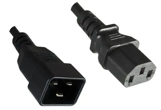 Microconnect PE030610 strāvas kabelis melns 1