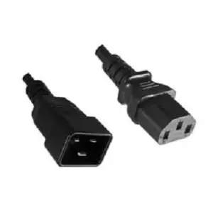 Power Cable Microconnect PE030620 Black 2 m C13 C20