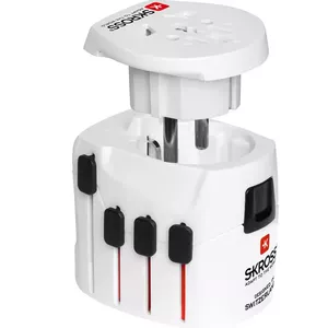 Electrical power plug Microconnect PETRAVEL27 White