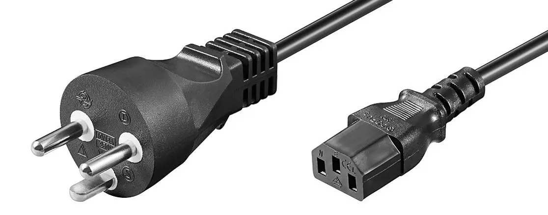 Strāvas kabelis MicroConnect PE1204100R Melns 10