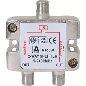 2-way SAT Splitter ShiverPeaks BASIC-S 5–2400 MHz with DC pass
