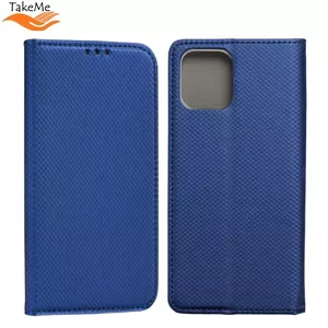 Чехол-книжка take.me Smart Magnetic Fix для Samsung Galaxy A23 (4G/5G) — тёмно-синий