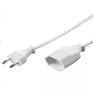 Power extension cable MicroConnect PE030830W — 3 m, 0.75 mm² core, 1 AC outlet, 2.5 A, White